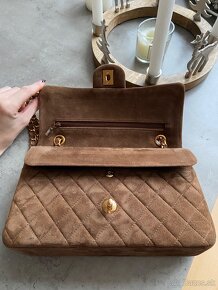 Nádherná kabelka Chanel Flap bag, broušená kůže - 7