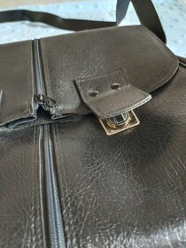 Retro kožená cestovná taška rozšíriteľná - 7