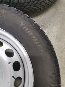 Zimné pneumatiky 195/65 R15 + plechové disky - 7