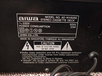 Aiwa AD-WX828  double stereo cassette deck - 7