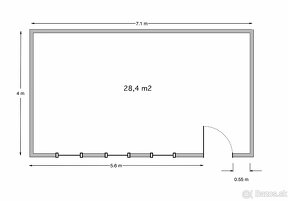 Priestory na prízemí - 28 m2 - s umývadlom - 7