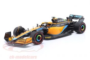 2X MCLAREN MCL36 2022 NORRIS A RICCIARDO SOLIDO 1:18 - 7