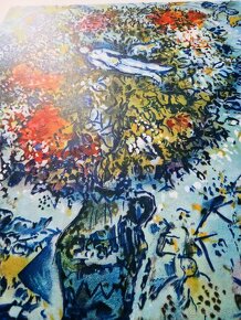 MARC CHAGALL – Nu Au Boquet (bez rámu) Litografická tlač - 7