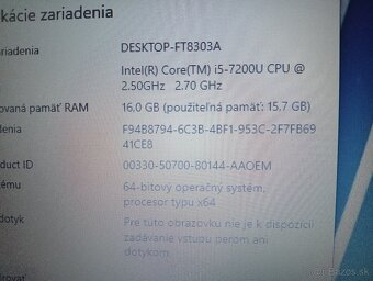 predám ntb Dell latitude 3580 /Intel core i5 / 16gb ram /ssd - 7