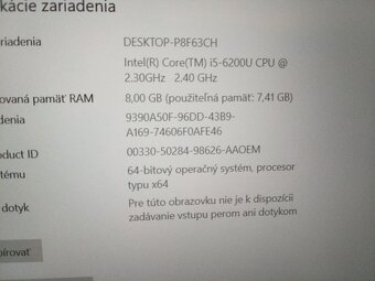 predám 12" HP elitebook 820 g3/ Intel core i5 /8gb ram / ss - 7