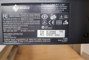 Predám EIZO FlexScan L568 17" LCD monitor - 7