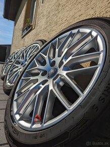 5x112 R18 original Audi disky + zimne gumy - 7