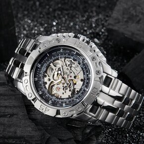 skeleton, chronograph hodinky - 7