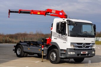 MERCEDES ATEGO 1518 HÁKOVÝ NOSIČ KONTAJNEROV +HYDR. RUKA EU5 - 7