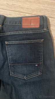 dvoje Tommy Hilfiger Bleecker 33/34 slim fit modre a cierne - 7