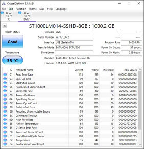 2,5" HDD 1000GB - 7