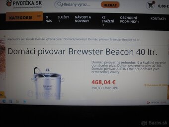 Domáci pivovar Brewster Beacon 40l - 7