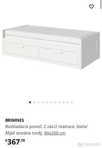 Postel Ikea Brimnes s matracmi - 7