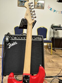 NOVÝ SQUIER SONIC STRATOCASTER HT- TORINO RED - 7