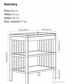 Prebaľovací pult ikea GULLIVER - 7