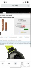 Predám kožený remienok Garmin - 7