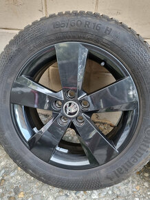 Alu disky Škoda Nanuq 5x100 6J R16 + zimné pneu 195/60 R16 - 7