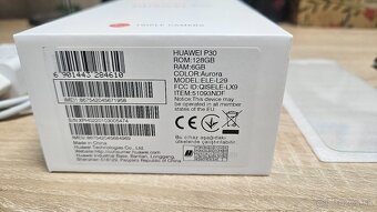 Huawei P30 6gb/128gb, nabíjačka, ochranné sklo, krabička - 7