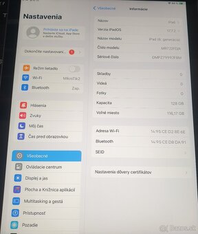 iPad 6 gen WiFi 128 GB veľmi pekný stav - 7