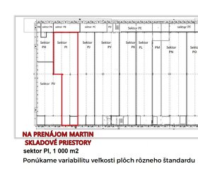 Na prenájom sklady v Martine 400 m2, 800 m2, 1000 m2, 1200 m - 7