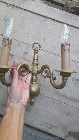 Mosadzná žehlička 170eur, lampa 50eur - 7