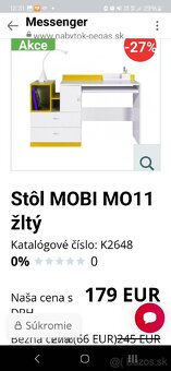 Pisaci Stôl MOBI MO11 žltý - 7