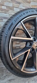 Predam original Skoda Vega 5x112 R19 225/40r19 letné - 7