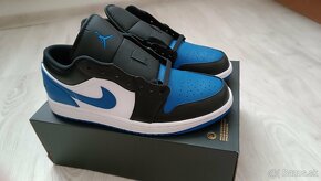 Nike Air Jordan 1 Low White/Royal Blue veľ. 45,5 - 7