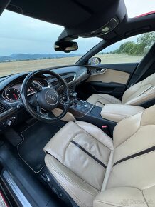 Audi A7 3.0 TDI červené fólie - 7