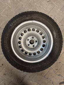 Plechove Disky 5x112 R16 / Zimne pneu 215/60 R16 - 7