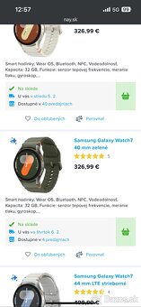 Predám smart hodinky Samsung Galaxy Watch 7 40 mm - 7