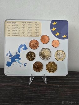 BU sady eurominci, euro mince 1 cent- 2€ nie PROOF - 7