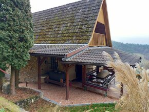 celoročná chata s veľkou letnou terasou a park.státím,Dubnic - 7