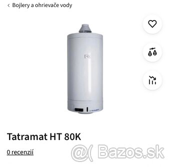 Plynový ohrievač vody Tatramat 80L - 7