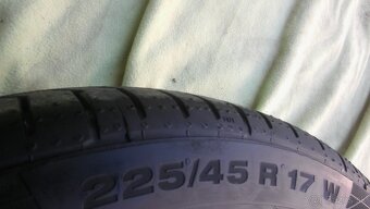 letné 2x225/45 r17 Continental Sportcontact 5 kúpa2024 - 8mm - 7