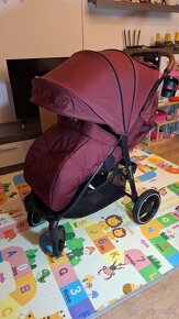 Športový kočiar Kinderkraft GRANDE LX burgundy - 7