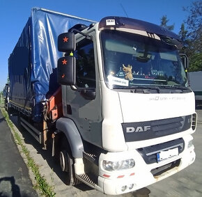 15t DAF valník 6.5m+HR Palfinger plachta shrnovačka bez - 7