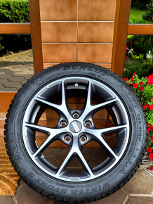 alu R17 5x120 zn. BBS, senzory, zimné pneu 225/50, BMW 3 - 7