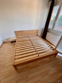 Predám drevenú posteľ Sofia z masívu + rošt + matrace - 7