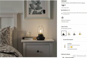 Ikea TÄRNABY stolová lampa, stmievateľná - 7