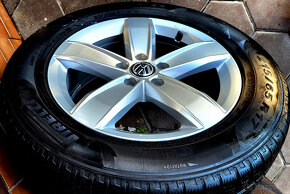 alu R17 5x112, zimné pneu 215/65, orig. VW Tiguan, Ateca... - 7