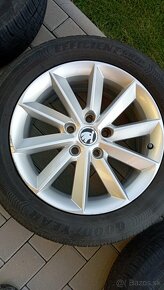 Disky Škoda R16 5x112 + letné pneumatiky - 7