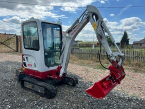 Minibagr Takeuchi TB 216 hyd. podvozek + svahovka - 7