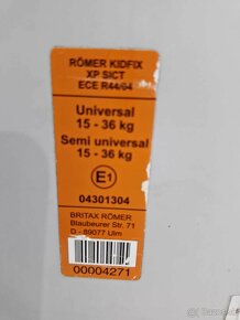 Autosedačka Römer kidfix XP SICT 15 -36 kg - 7