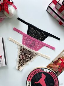 Victoria’s Secret PINK tanga nohavičky L - 7