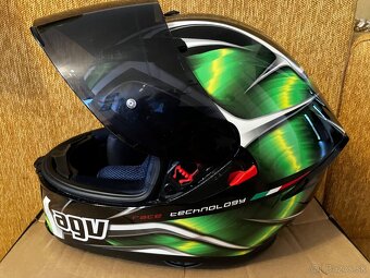 AGV K5 Helmet - Hurricane Black / Green / White - 7