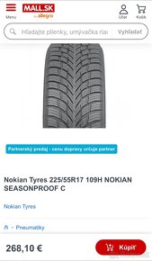 Zimné pneumatiky 225/55 R17 s diskami BMW 5x120 - 7