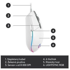 Logitech G102 2nd Gen - nerozbalené - 7