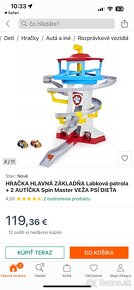 Základňa labková patrola / dráha paw patrol + 2 autíčka - 7