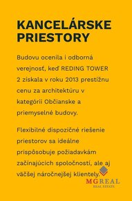 Reprezentatívne priestory 49m2, Reding Tower 2, Racianska ul - 7